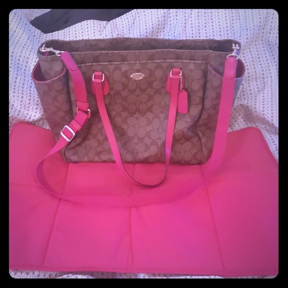 Coach Handbags - COACH diaper bag with mat. VERY gently used